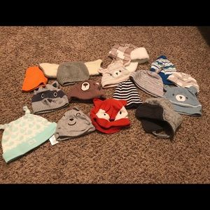 Baby hats 0-6 months
